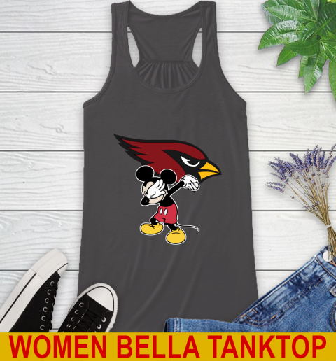 Arizona Cardinals NFL Football Dabbing Mickey Disney Sports Racerback Tank 12