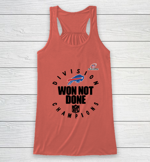 Buffalo Bills East Champions 2020 NFL Playoffs Division Won Not Done Racerback Tank 2