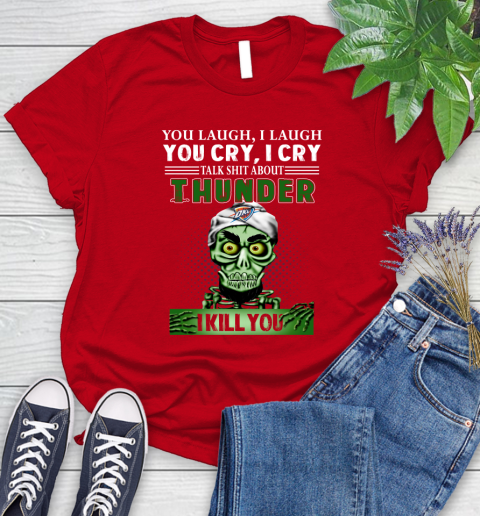 NBA Talk Shit About Oklahoma City Thunder I Kill You Achmed The Dead Terrorist Jeffrey Dunham Basketball Women's T-Shirt 13