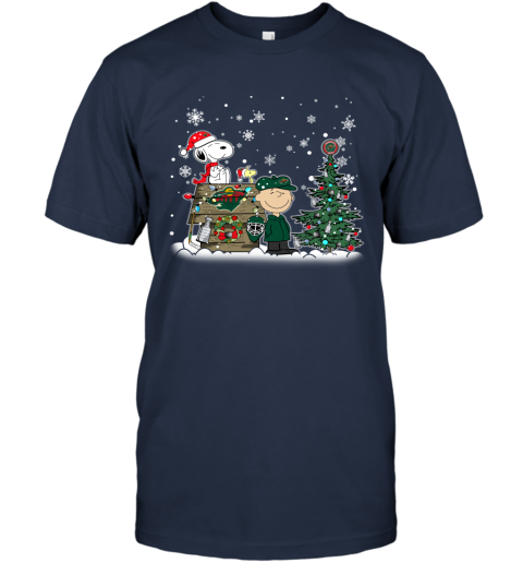 NHL Minnesota Wild Snoopy Charlie Brown Christmas Hockey Super Bowl Sports l25z0lF7lAL classic t shirt 2 95 151514 front navy
