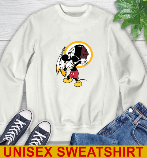 Washington Redskins NFL Football Dabbing Mickey Disney Sports Sweatshirt
