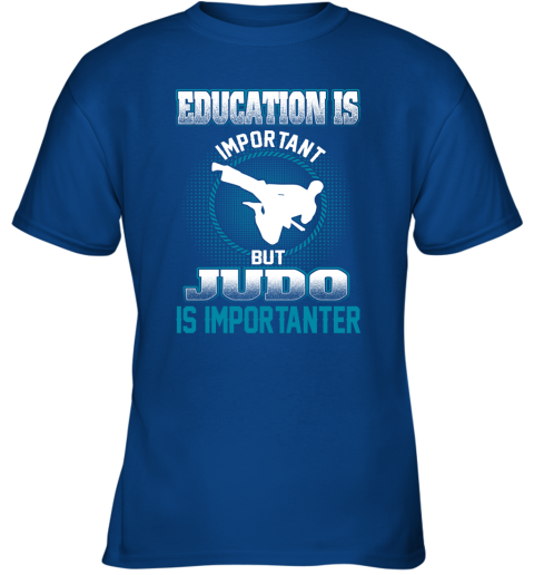 Education Is Important But Judo Is Importanter Youth T-Shirt 4