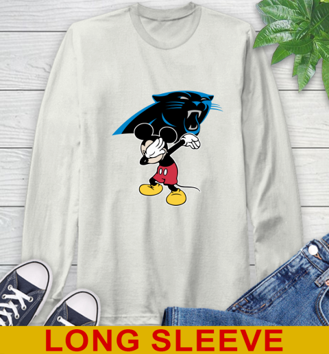 Carolina Panthers NFL Football Dabbing Mickey Disney Sports Long Sleeve T-Shirt 12