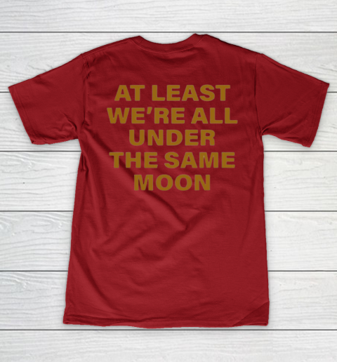 Faded Moon - At Least We Are All Under The Same Moon Women's V-Neck T-Shirt 14
