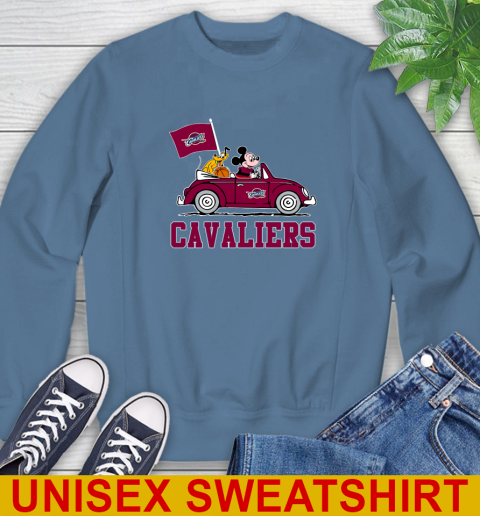 NBA Basketball Cleveland Cavaliers Pluto Mickey Driving Disney Shirt Sweatshirt 8