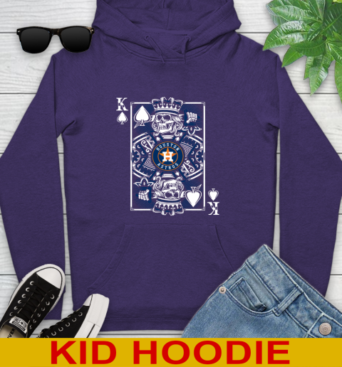 Houston Astros MLB Baseball The King Of Spades Death Cards Shirt Youth Hoodie 5