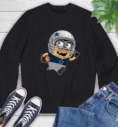 NFL Dallas Cowboys Minions Disney Football Sports Sweatshirt 2