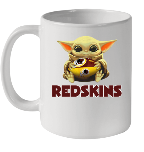 NFL Football Washington Redskins Baby Yoda Star Wars Shirt Ceramic Mug 11oz