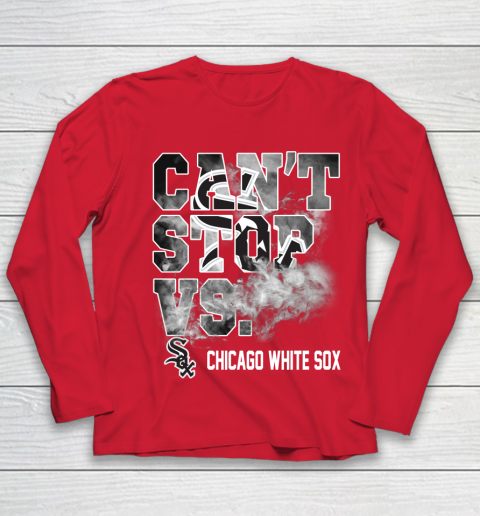 MLB Chicago White Sox Baseball Can't Stop Vs Chicago White Sox Youth Long Sleeve 8