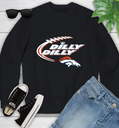 NFL Denver Broncos Dilly Dilly Football Sports Youth Sweatshirt 2
