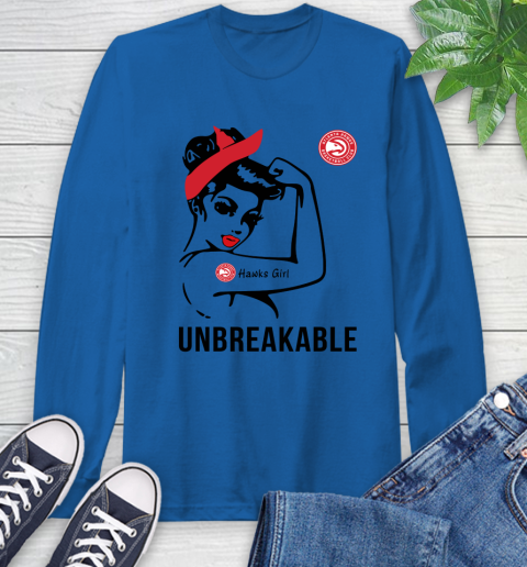 NBA Atlanta Hawks Girl Unbreakable Basketball Sports Long Sleeve T-Shirt 7