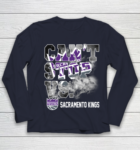 NBA Sacramento Kings Basketball Can't Stop Vs Youth Long Sleeve 2
