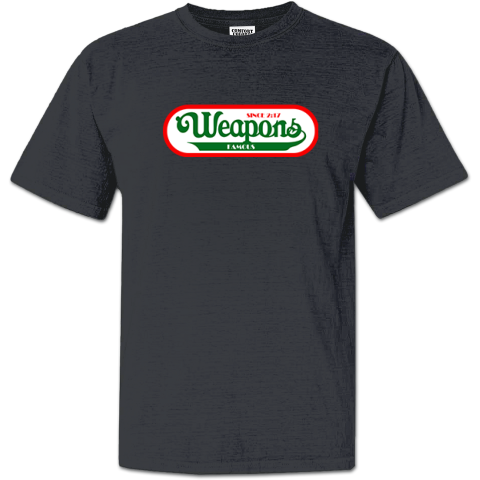 Weapons Movie Wienerschnitzel Logo Parody Premium Dyed Heavyweight T-Shirt