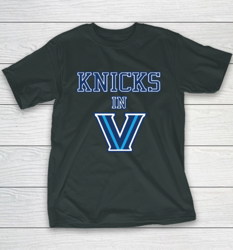 New York Knicks In V Villanova Wildcats Youth T-Shirt 3