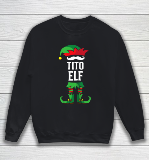 Tito Elf Costume Christmas Holiday Matching Family Sweatshirt