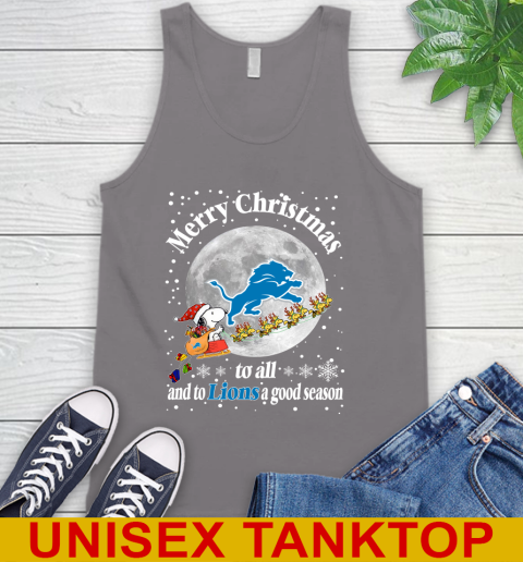 Detroit Lions Merry Christmas To All And To Lions A Good Season NFL Football Sports Tank Top 6