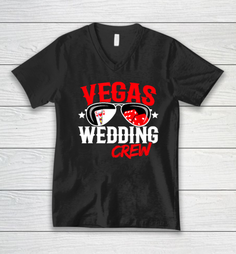 Las Vegas Wedding Party  Married in Vegas V-Neck T-Shirt