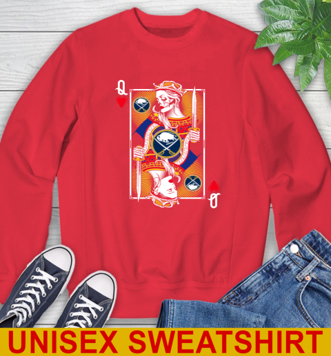 NHL Hockey Buffalo Sabres The Queen Of Hearts Card Shirt Sweatshirt 12
