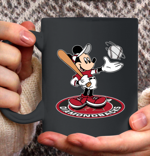 MLB Baseball Arizona Diamondbacks Cheerful Mickey Disney Shirt Ceramic Mug 15oz