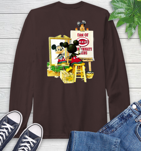 MLB Baseball Cincinnati Reds Mickey Drawing Shirt 61