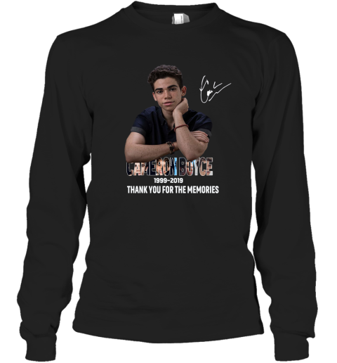 Rip Cameron Boyce 1999 2019 Thank You For The Memories T Shirt Long Sleeve