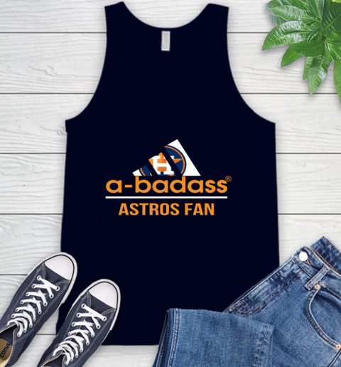 MLB A Badass Houston Astros Fan Adidas Baseball Sports Tank Top 2
