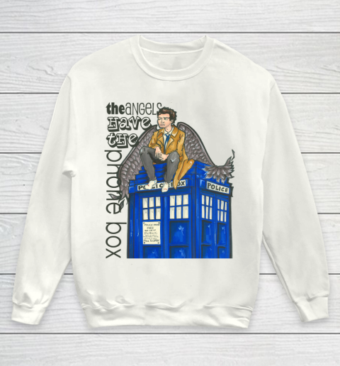 Doctor Who Shirt The Angels Have the Phone Box Youth Sweatshirt