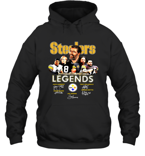 Steelers Pittsburgh Steelers Legends Signatures T Shirt Hooded