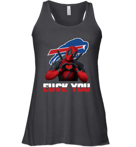 NFL Buffalo Bills Deadpool Love You Fuck You Football Sports NJ9Cy8TDFrW flowy tank 32 95 151514 front black
