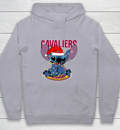 Cleveland Cavaliers NBA noel stitch Basketball Christmas Youth Hoodie 4