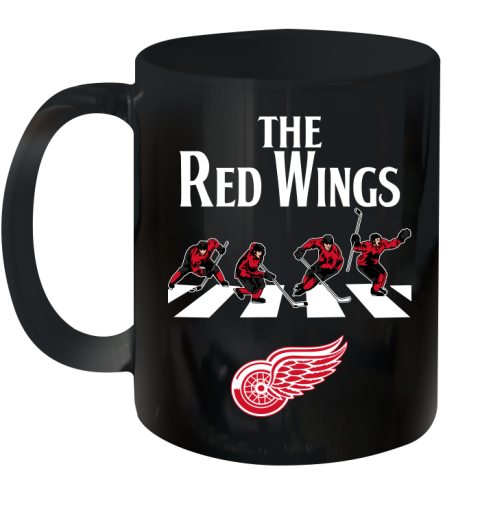 NHL Hockey Detroit Red Wings The Beatles Rock Band Shirt Ceramic Mug 11oz