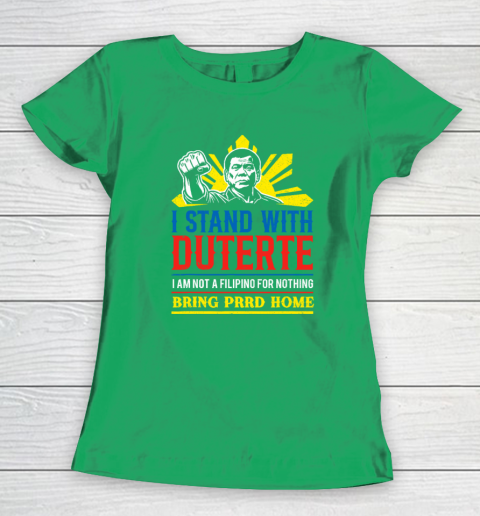 Support Duterte – Stand with Duterte Against ICC Charges Women's T-Shirt 4