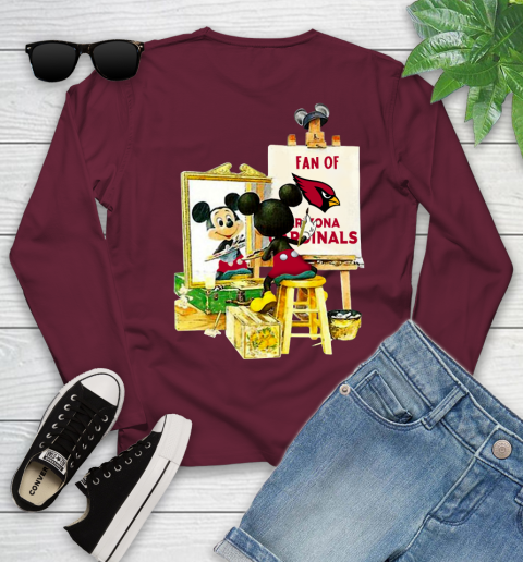 NFL Football Arizona Cardinals Mickey Drawing Shirt 117