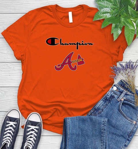 MLB Baseball Atlanta Braves Champion Shirt Women's T-Shirt 2