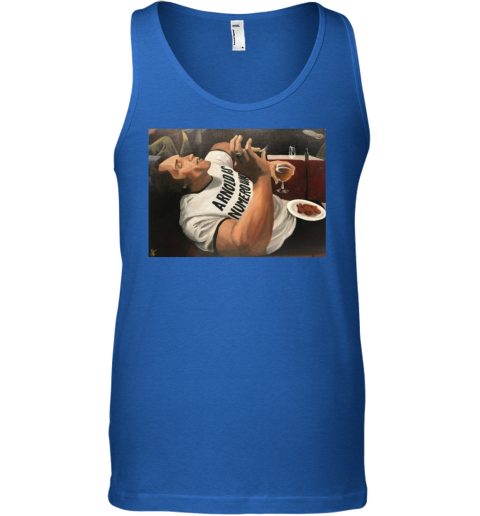 Arnold Schwarzenegger is numero uno Tank Top kct9 arnold schwarzenegger is numero uno unisex tank 17 front royal