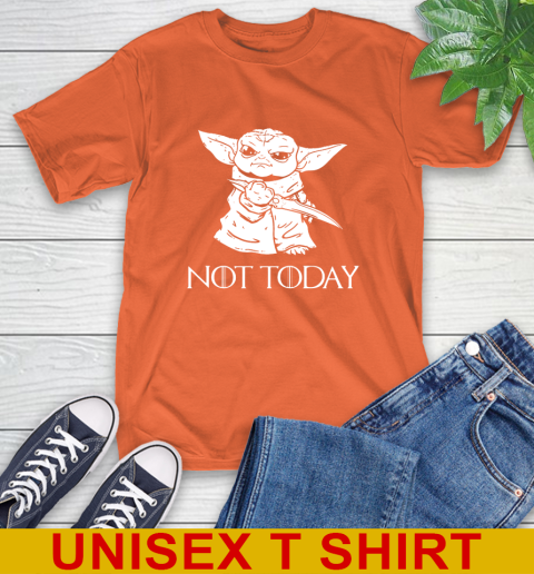 Not Today Game Of Thrones Star Wars Baby Yoda Shirt 4