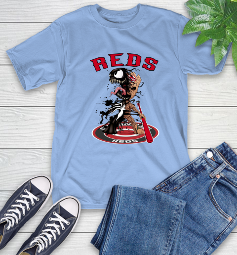 MLB Cincinnati Reds Baseball Venom Groot Guardians Of The Galaxy T-Shirt 11