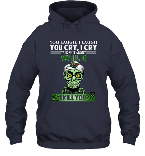 NHL Talk Shit About Minnesota Wild I Kill You Achmed The Dead Terrorist Jeffrey Dunham Hockey qmlzOpCowrn hoodie 23 95 151514 front navy