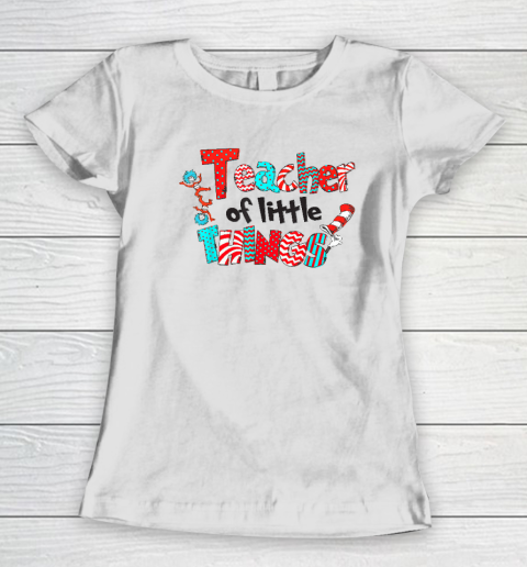 Teacher Of Little Things Gift For Teacher Cat Lover Women's T-Shirt