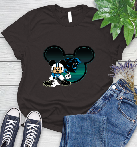 NFL Carolina Panthers Mickey Mouse Disney Football T Shirt Women's T-Shirt 8
