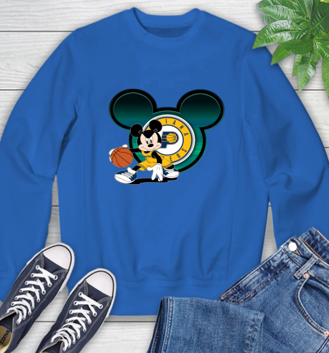 NBA Indiana Pacers Mickey Mouse Disney Basketball Sweatshirt 8