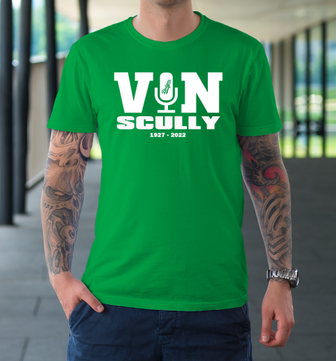 Vin Scully Microphone 1927 2022 T-Shirt 13