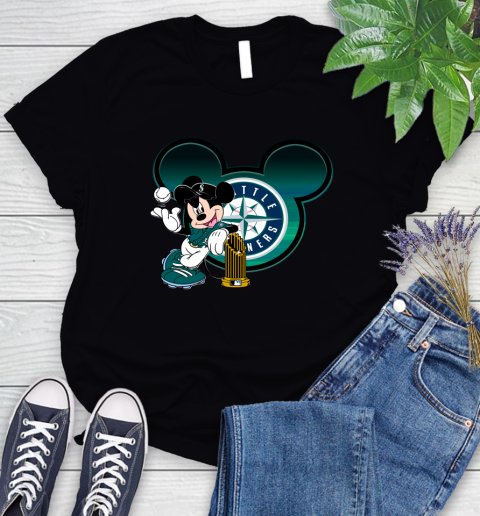 MLB San Francisco Giants The Commissioner's Trophy Mickey Mouse Disney Women's T-Shirt 2