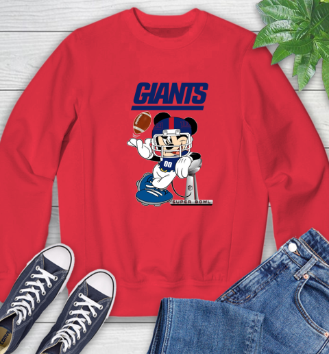 NFL newyork giants Mickey Mouse Disney Super Bowl Football T Shirt Sweatshirt 10