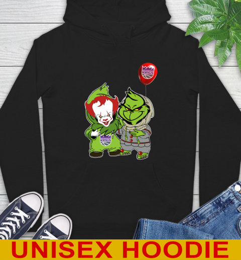 Sacramento Kings Baby Pennywise Grinch Christmas NBA Basketball Hoodie 2