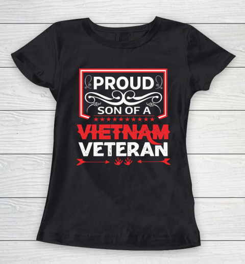 Veteran Shirt Proud son of a Vietnam Veteran Father's Day Women's T-Shirt