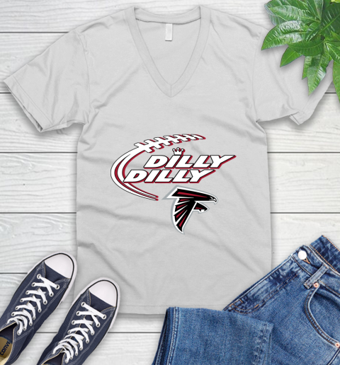 NFL Atlanta Falcons Dilly Dilly Football Sports V-Neck T-Shirt