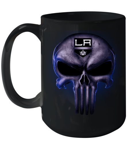 Los Angeles Kings NHL Hockey Punisher Skull Sports Ceramic Mug 15oz