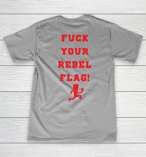 Fuck your rebel flag V-Neck T-Shirt 11