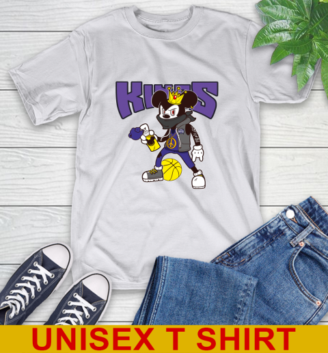 Sacramento Kings NBA Basketball Mickey Peace Sign Sports T-Shirt 12